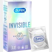 Презервативы DUREX Invisible Extra Lube 12 штук (9250437063)