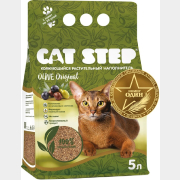 Наполнитель для туалета растительный комкующийся CAT STEP Olive Original 5 л, 3,75 кг (20333015)