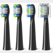 Насадки для электрической зубной щетки FAIRYWILL EW11 черный 4 штуки для моделей E6, E11, D7S (6973734200951)