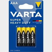 Батарейка ААА VARTA Super Heavy Duty 4 штуки