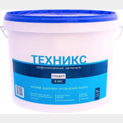 Краска акриловая ТЕХНИКС В-1002 P Стандарт белая 15 кг