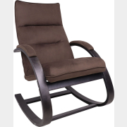 Кресло-качалка LESET Морено венге/коричневый велюр V 23 (87786)