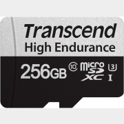 Карта памяти TRANSCEND High Endurance MicroSDXC 256Gb с адаптером SD (TS256GUSD350V)