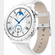 Умные часы HUAWEI Watch GT 3 Pro белый с кожаным браслетом