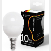Лампа светодиодная E14 КОСМОС Supermax 10 Вт 6400К (Sup_LED10wGL45E1464)