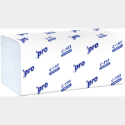 Полотенца бумажные PROTISSUE однослойные V-сложения 250 штук (С193)