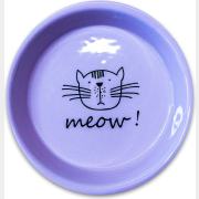 Миска для животных MR.KRANCH Meow 0,2 л сиреневый (MKR646345)
