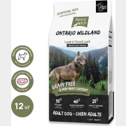 Сухой корм для собак беззерновой NATURA WILD Ontario Wildland ягненок и французская свинина 12 кг (795042)