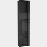 Шкаф навесной НК МЕБЕЛЬ Point тип-41 черный/черный глянец 40х29х170 см