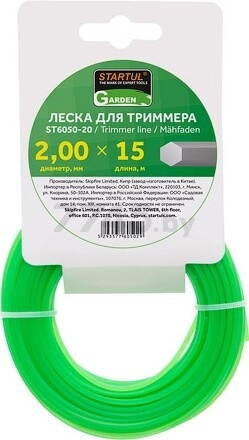 Леска для триммера d 2 мм STARTUL GARDEN купить в Минске — цены в интернет-магазине 7745.by