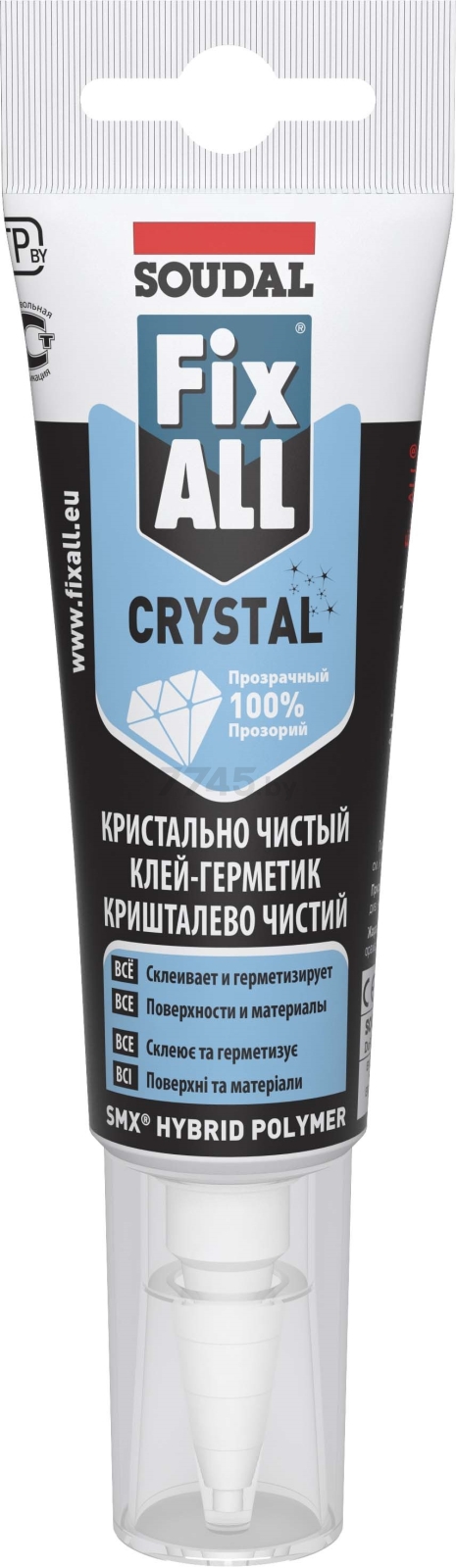 Клей-герметик SOUDAL Fix All Crystal бесцветный купить в Минске — цены в интернет-магазине 7745.by