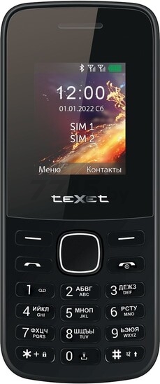 Мобильный телефон TEXET TM-117 Black купить в Минске — цены в интернет-магазине 7745.by