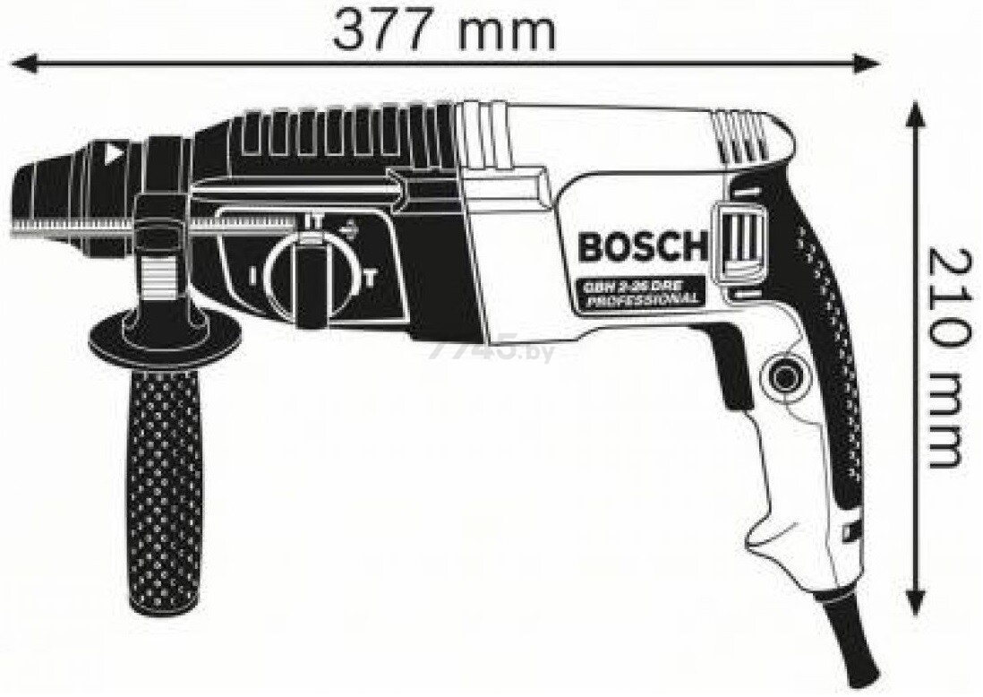 Перфоратор BOSCH GBH 2-26 DRE Professional (061125376H) купить в Минске —  цены в интернет-магазине 7745.by