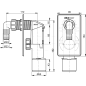 Сифон для стиральной машины под штукатурку хромированный ALCAPLAST (APS3) - Фото 2