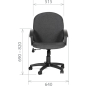 Кресло компьютерное CHAIRMAN 681 C2 серый (00-01188131) - Фото 5
