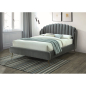 Кровать двуспальная SIGNAL Calabria Velvet серый 160х200 см (CALABRIAVSZZL)