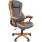 Кресло геймерское CHAIRMAN Game 22 серый/оранжевый (00-07023921)