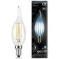 Лампа светодиодная филаментная E14 GAUSS Filament CA35 5 Вт 4100К (104801205)