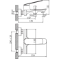 Смеситель для ванны AV ENGINEERING AVBEN3-A454 (AVBEN3-A454-632) - Фото 2