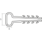 Дюбель-хомут для прямоугольного кабеля 12х6 мм белый STARFIX 100 штук (SMP2-84564-100) - Фото 2