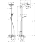 Душевая стойка HANSGROHE Crometta S 240 Showerpipe (27320000) - Фото 2