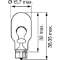 Лампа накаливания автомобильная BOSCH Pure Light W16W 2 штуки (1987301049) - Фото 3