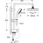 Душевая стойка GROHE New Tempesta Cosmopolitan 200 (26453001) - Фото 2