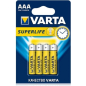 Батарейка ААА VARTA Superlife 1,5 V алкалиновая 4 штуки