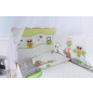 Комплект в кроватку БАЮ-БАЙ Раздолье зеленый 6 предметов (К60-Р3) - Фото 2