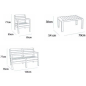 Комплект мебели садовой KETER Delano Set капучино (237070) - Фото 3