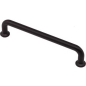 Ручка мебельная скоба AKS Loft-128 матовый черный (62201)