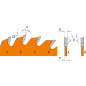 Диск пильный 250x30 мм 42 зуба CMT Rip & Crosscut Saw Blades 271 (271.250.42M) - Фото 3