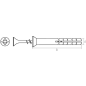 Дюбель-гвоздь 6х40 мм нейлон потай (10 шт в зип-локе) STARFIX (SMZ2-38216-10) - Фото 3