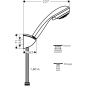 Душевой гарнитур HANSGROHE Crometta 85 (27559000) - Фото 2