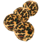 Игрушка для кошек TRIXIE Мячик леопардовый с колокольчиком d 4 см 4 штуки (4109) - Фото 2