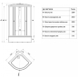 Уголок душевой TRITON Стандарт 100х100 см (Щ0000025931) - Фото 2