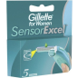 Кассеты сменные GILLETTE Sensor Excel для женщин 5 штук (3014260244897) - Фото 2