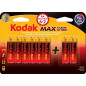 Батарейка АА KODAK Max 1,5 V алкалиновая 8 штук (30411906)
