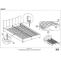 Кровать двуспальная HALMAR Sandy 2 ткань серый/бук 160х200 см (V-CH-SANDY_2-LOZ-POPIELATY) - Фото 4