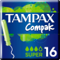 Тампоны TAMPAX Compak Super 16 штук (4015400219712)