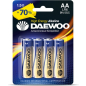 Батарейка АА DAEWOO High Energy 1,5 V алкалиновая 4 штуки (4895205006812)