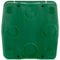 Коробка монтажная для силовых розеток 100х100х40 мм SYSTEME ELECTRIC Blanca зеленый (BLNMK000001) - Фото 4
