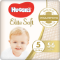Подгузники HUGGIES Elite Soft 5 Junior 12-22 кг 56 штук (5029053545318)