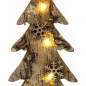 Фигура деревянная с подсветкой NEON-NIGHT Ель со снежинками 9,5х6х31 см (504-013) - Фото 3