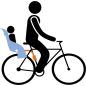 Велокресло детское THULE RideAlong Lite светло-серый (100110) - Фото 4