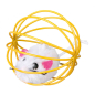 Игрушка для кошек TRIXIE Мышь с колокольчиком в шаре из проволоки d 6 см (4115) - Фото 6