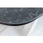 Стол кухонный SIGNAL Cassino II Ceramic 160 графит мрамор/белый матовый 160-220х90х76 см (CASSINOGB160) - Фото 7