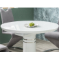 Стол кухонный SIGNAL Stratos белый лак 120-160х120х76 см (STRATOSBB120) - Фото 5