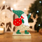 Фигурка деревянная с подсветкой NEON-NIGHT Дед Мороз 13х4,5х18 см (504-016)
