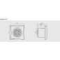 Вентилятор вытяжной накладной SOLER&PALAU Silent-100 CDZ white (5210406400) - Фото 2